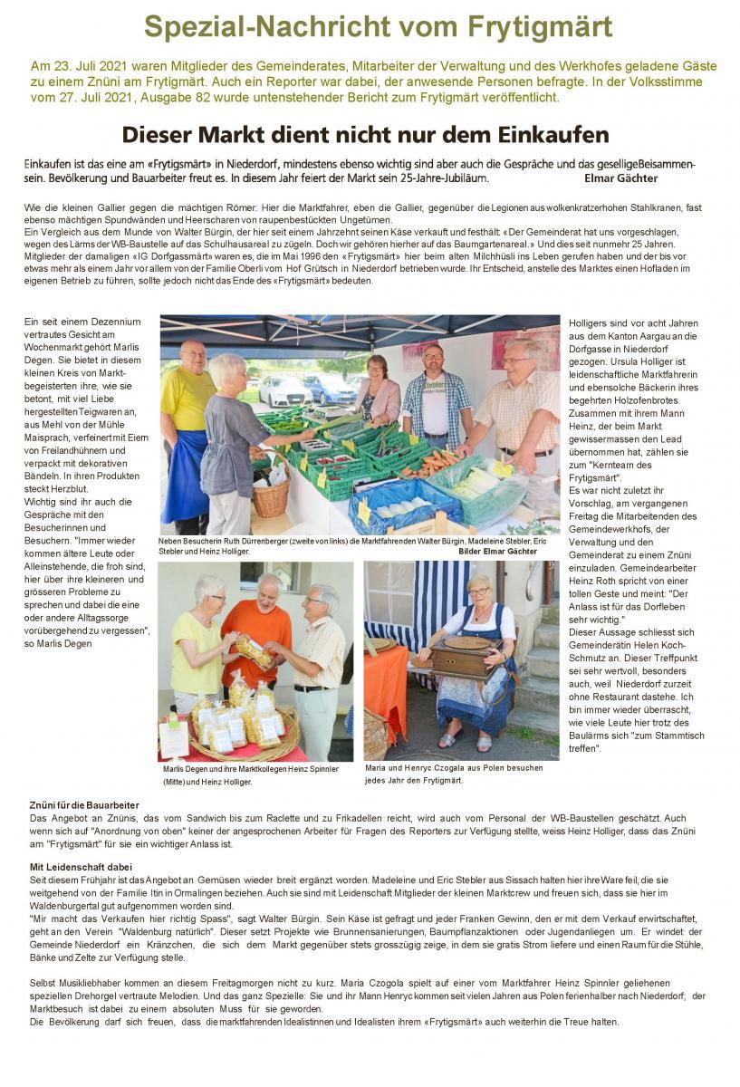 Marktbericht